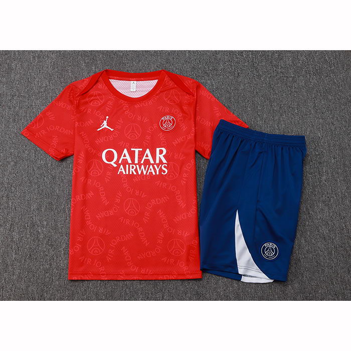 Chandal del Paris Saint-Germain Jordan Manga Corta 2024-25 Rojo - Pantalon Corto